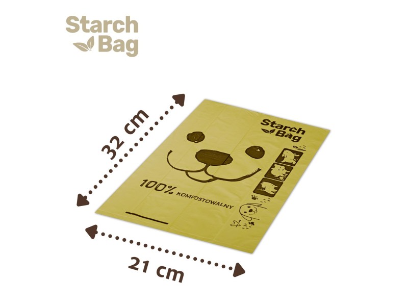 STARCH BAG - Dog poop bags -  1 x 15 pcs 159597 – Starch Bag Каишки