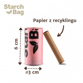 STARCHBAG BIO compostable poop bags light blue – 1x15 pcs
