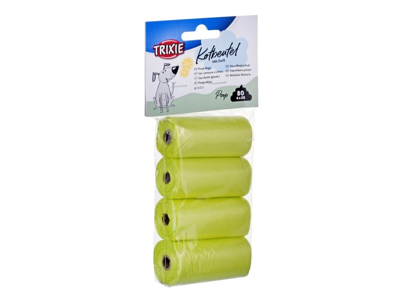 TRIXIE lemon scent 23473 - faeces bags - 4x20 pieces DLZTXEHIP0019 – TRIXIE Каишки