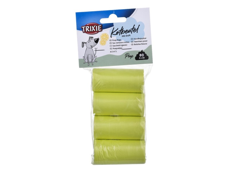 TRIXIE lemon scent 23473 - faeces bags - 4x20 pieces DLZTXEHIP0019 – TRIXIE Каишки