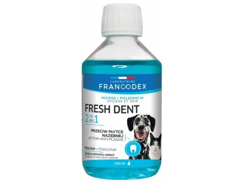 FRANCODEX Fresh dent oral hygiene liquid - dog/cat formula - 250ml FR179120 – FRANCODEX Грижа и хигиена