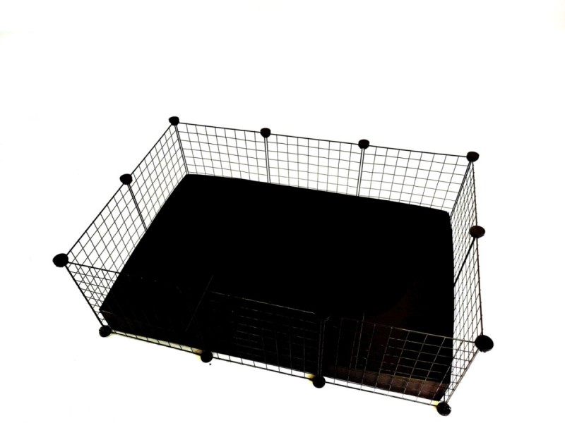 C&C Modular cage 3x2 110x75 cm guinea pig, hedgehog, black DLZCDCKLA0004 – C&C Клетки и хранилки