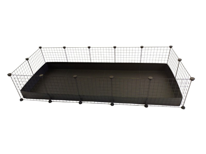 C&C modular cage 5x2 pig rabbit hedgehog black 180 x 75 x 37 cm DLZCDCKLA0010 – C&C Клетки и хранилки