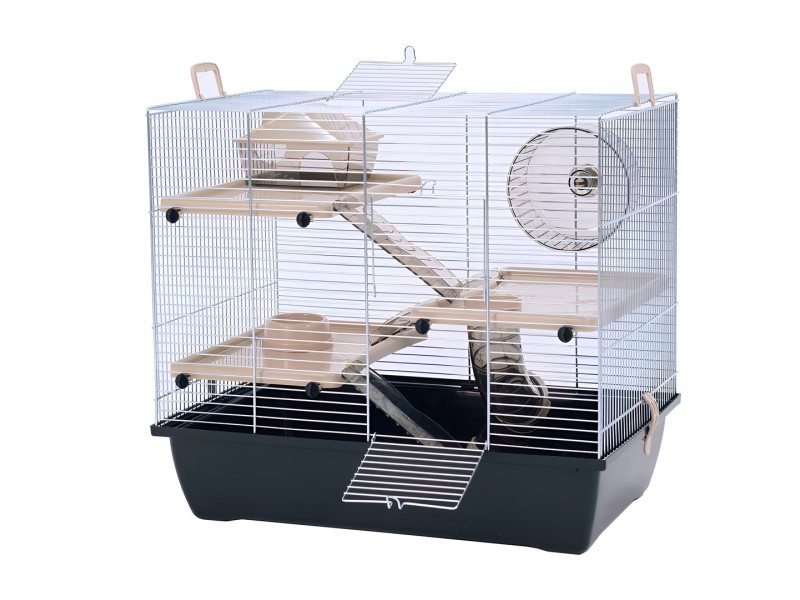 INTER-ZOO Pinky 3 Zinc Black - cage for a hamster G306ACTB – INTER-ZOO Клетки и хранилки