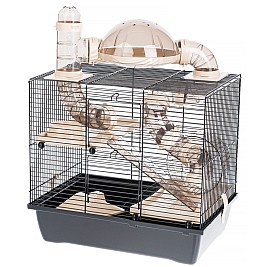 INTER-ZOO Rocky + Terrace beige - cage for a hamster