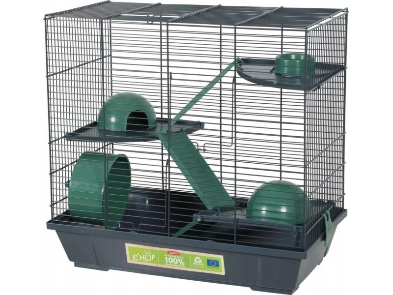 ZOLUX Cage EHOP for hamster triple 50 cm - green DMZZOUKLA0029 – ZOLUX Клетки и хранилки