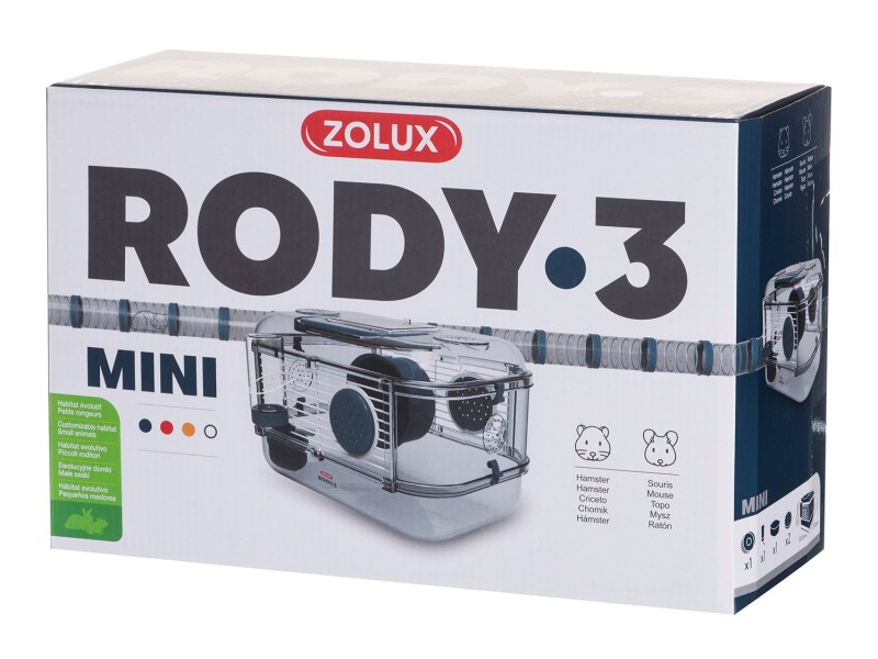 ZOLUX Rody 3 Mini Cage - Blue DLZZOUKLA0023 – ZOLUX Клетки и хранилки