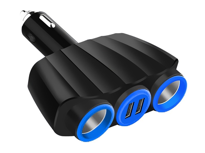 Vakoss TP-3268K 2xUSB Cigarette Lighter Socket Splitter TP-3268K – VAKOSS Авто електроника
