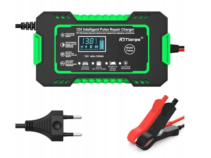 RJ Tianye RJ-C 120501A 12V, 6A battery charger RJ-C 120501A – RJ Tianye Зарядни устройства за акумулатор