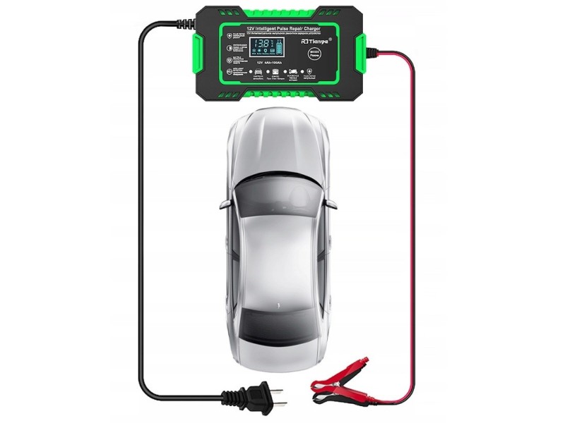 RJ Tianye RJ-C 120501A 12V, 6A battery charger RJ-C 120501A – RJ Tianye Зарядни устройства за акумулатор