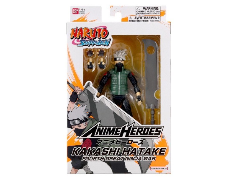 ANIME HEROES NARUTO - HATAKE KAKASHI GOURTH GREAT NINJA WAR AH36963 – BANDAI Фигури