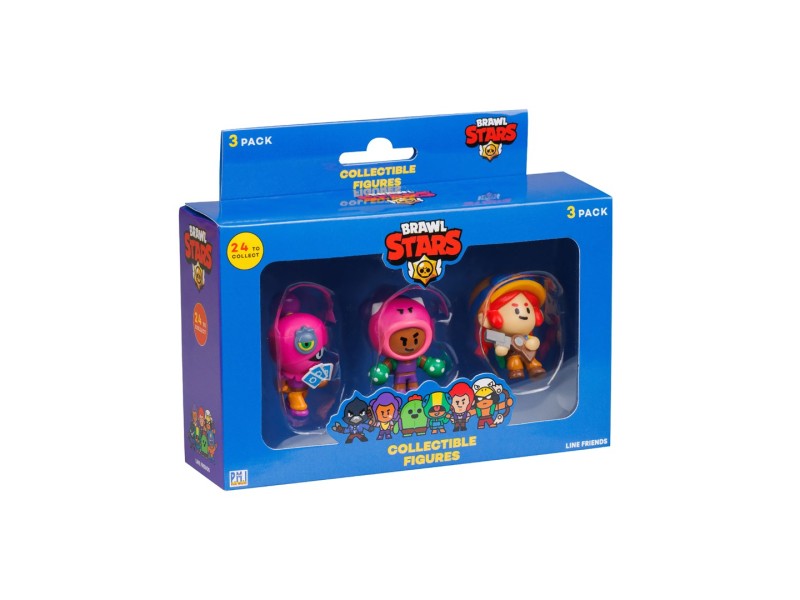BRAWL STARS S1 FIGURES - 3 PACK VER.B BRW2021B – BANDAI Фигури