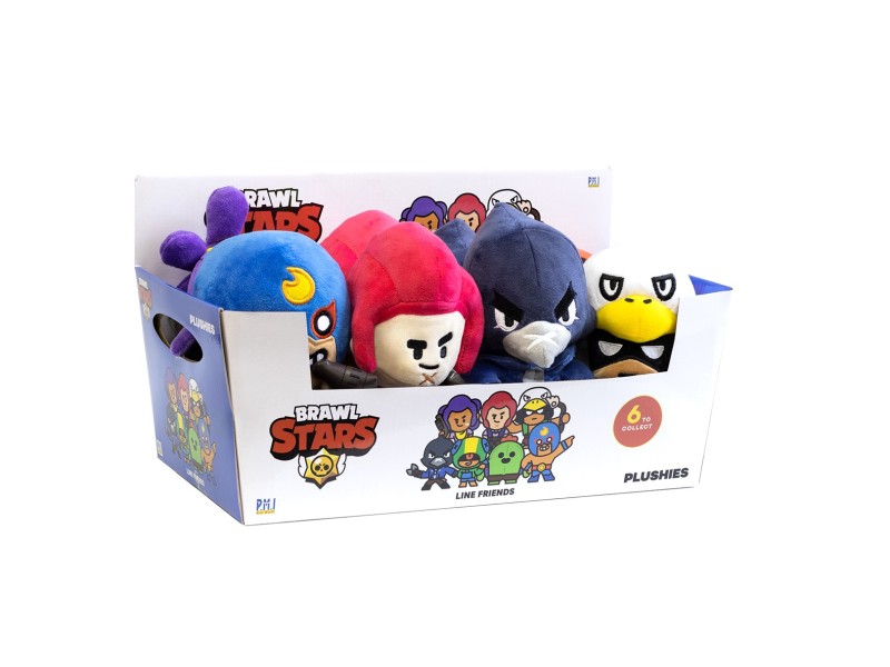 BRAWL STARS S1 PLUSHIES 16,5cm - DISPLAY 8 PCS. BRW7060 – P.M.I. Kids World Фигури