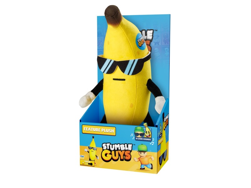 STUMBLE GUYS S2 FEATURE PLUSH 25 cm - BANANA GUY FIGPKWKOL0081 – P.M.I. Kids World Фигури