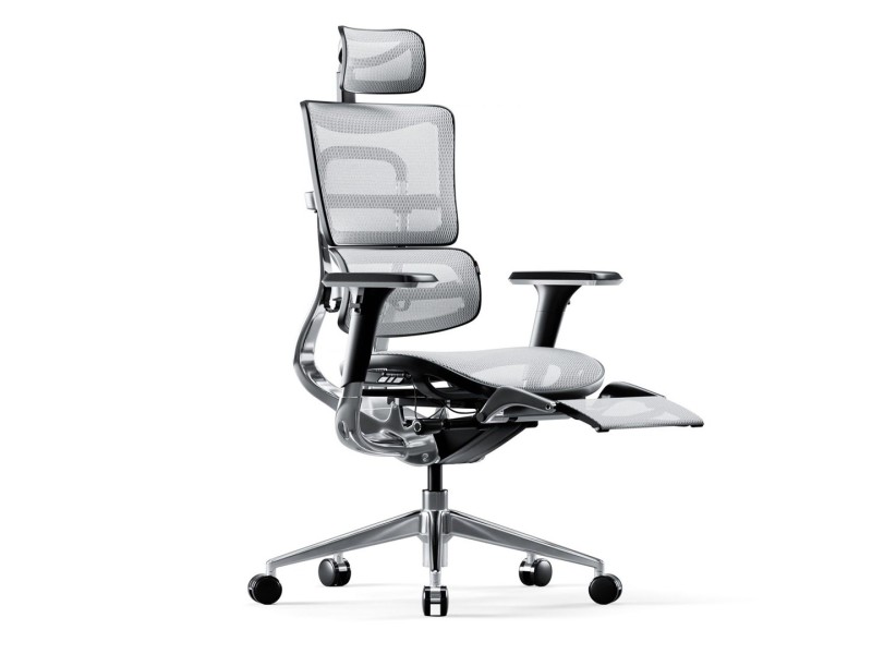Diablo  V-Master gaming chair black and white 1535 –  Геймърски столове
