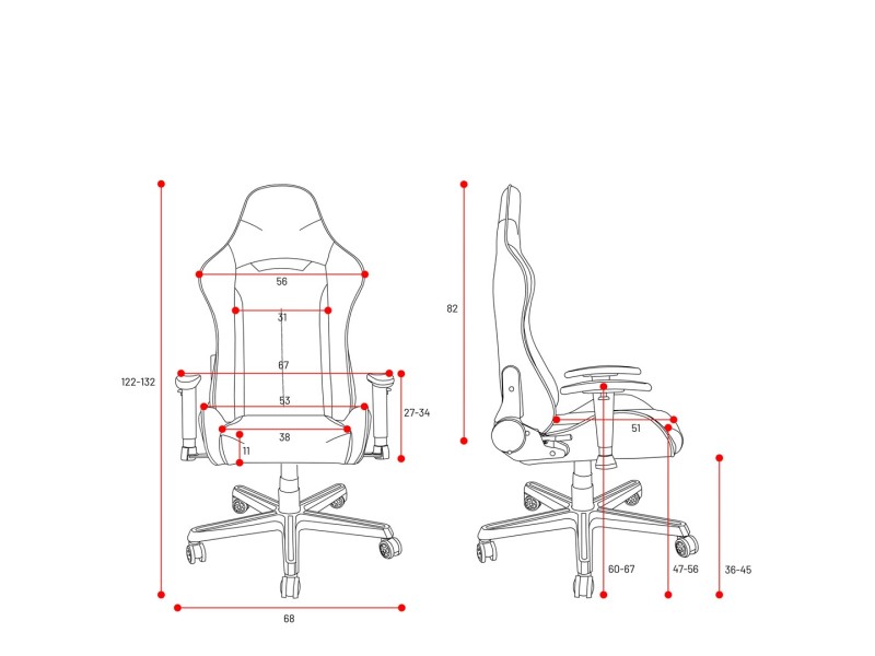 Diablo X-Starter Gaming chair Navy blue 1507 –  Геймърски столове