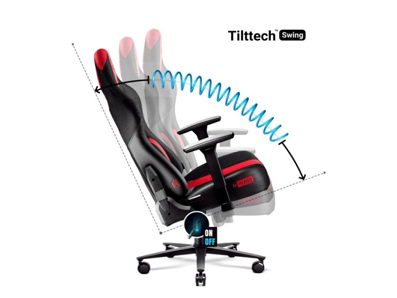 DiabloX-PLAYER 2.0. KING gaming chair Crimson anthracite 1079 –  Геймърски столове