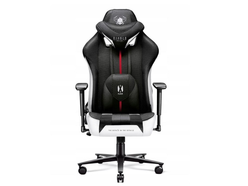 DiabloX-PLAYER 2.0. normal gaming chair white and black 1078 –  Геймърски столове