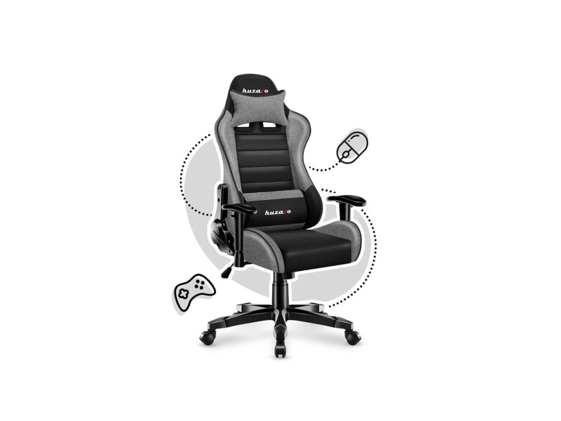 Gaming chair for children Huzaro HZ-Ranger 6.0 Gray Mesh, gray and black HZ-Ranger 6.0 Grey Mesh – huzaro Геймърски столове
