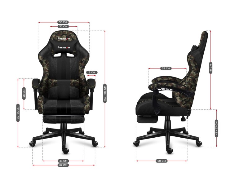 HUZARO FORCE 4.7 CAMO MESH GAMING CHAIR HZ-Force 4.7 Camo Mesh – huzaro Геймърски столове