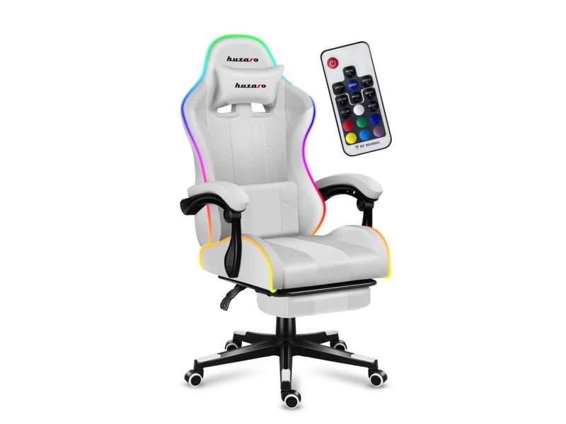 HUZARO FORCE 4.7 RGB White GAMING CHAIR HZ-Force 4.7 RGB White – huzaro Геймърски столове