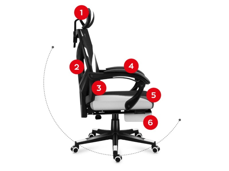 Huzaro Combat 5.0 White gaming chair HZ-Combat 5.0 White – huzaro Геймърски столове