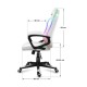 Huzaro Force 2.5 RGB WHITE MESH gaming chair HZ-FORCE 2.5 RGB WHITE MESH – huzaro Геймърски столове