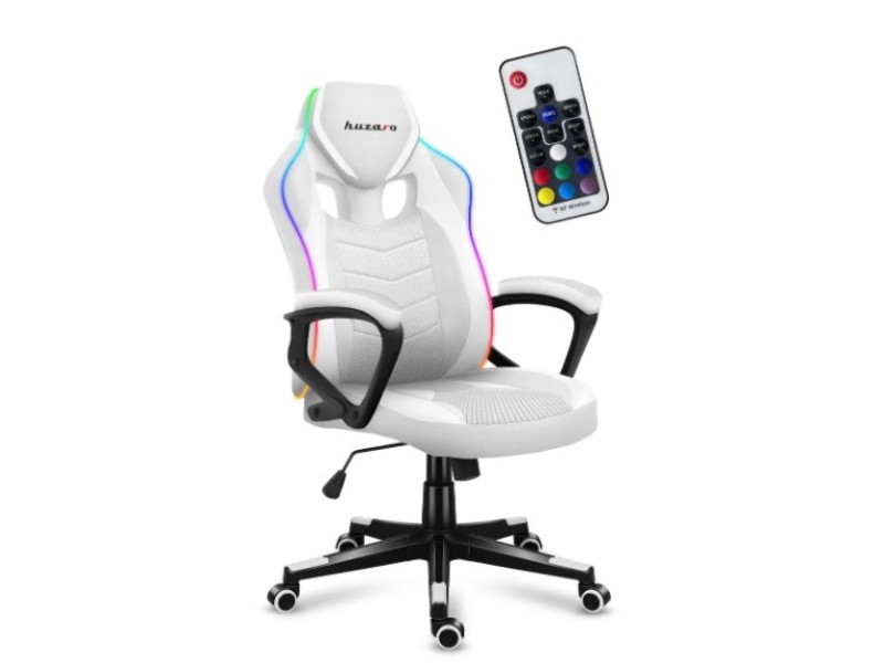 Huzaro Force 2.5 RGB WHITE MESH gaming chair HZ-FORCE 2.5 RGB WHITE MESH – huzaro Геймърски столове
