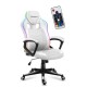 Huzaro Force 2.5 RGB WHITE MESH gaming chair HZ-FORCE 2.5 RGB WHITE MESH – huzaro Геймърски столове