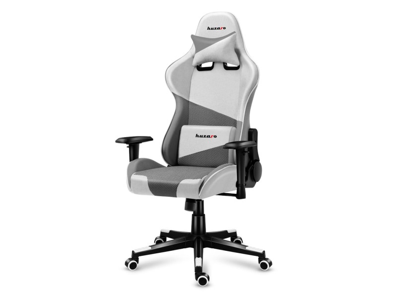 Huzaro Force 6.2 PC gaming chair Bucket (cradle) seat Grey, White Hz-Force 6.2 White Mesh – huzaro Геймърски столове