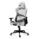 Huzaro Force 6.2 PC gaming chair Bucket (cradle) seat Grey, White Hz-Force 6.2 White Mesh – huzaro Геймърски столове