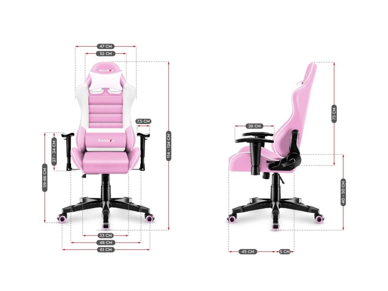 Huzaro HZ-Ranger 6.0 PINK gaming chair for children HZ-Ranger 6.0 Pink – huzaro Геймърски столове