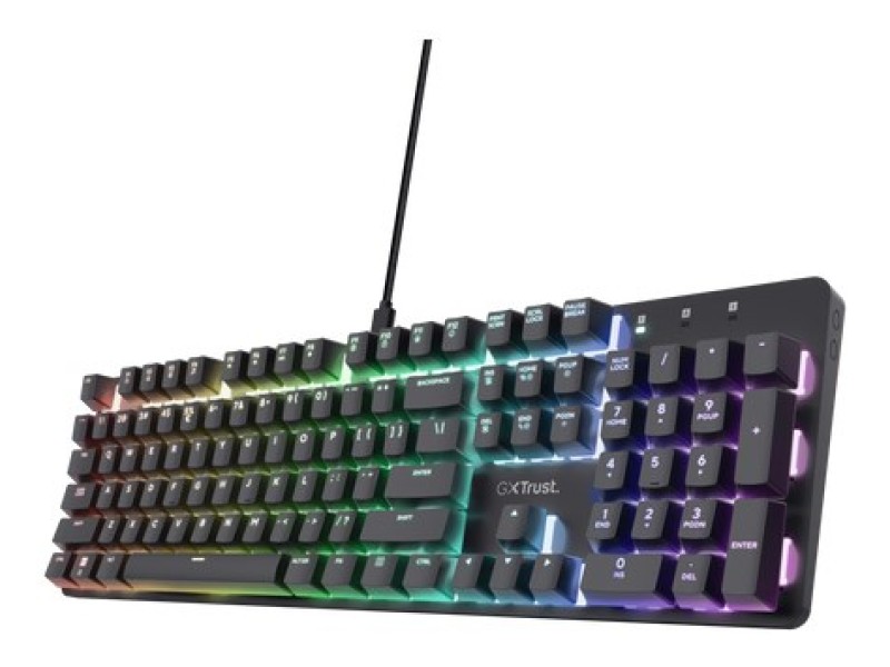 Trust GXT 871 Zora keyboard Gaming USB QWERTY US English Black Trust GXT 871 Zora keyboard Gaming USB QWERTY US English Black 25510 – TRUST Клавиатури