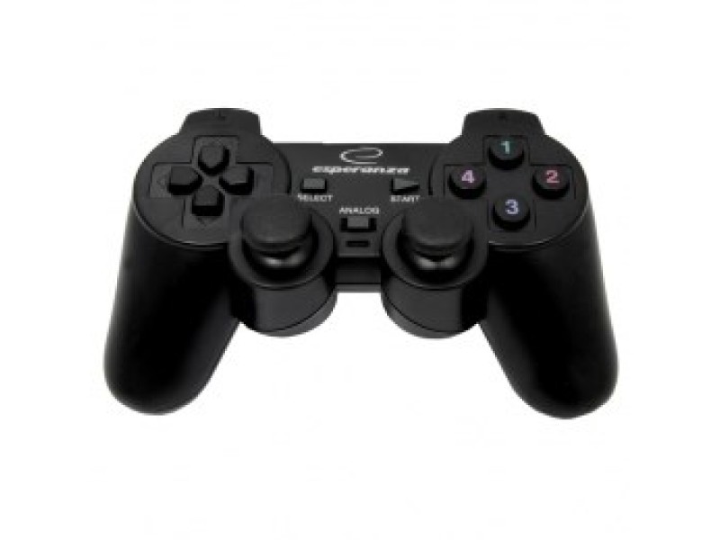 Esperanza EG106 Gaming Controller Joystick PC,Playstation 2,Playstation 3 Analogue / Digital USB 2.0 Black EG106 – Esperanza Геймпадове, джойстици и волани