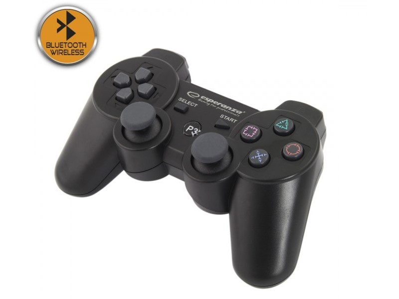 Esperanza EGG109K Gaming Controller Black Bluetooth Joystick Analogue Playstation 3 EGG109K – Esperanza Геймпадове, джойстици и волани