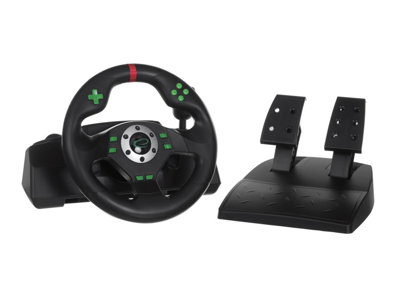 Esperanza EGW101 Gaming Controller Steering wheel Playstation,Playstation 3 Digital USB Black,Green EGW101 – Esperanza Геймпадове, джойстици и волани