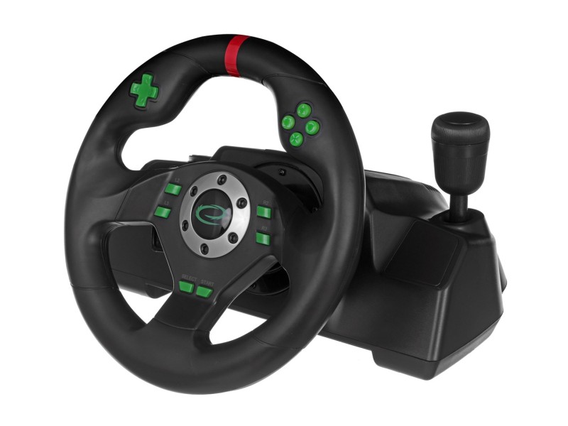 Esperanza EGW101 Gaming Controller Steering wheel Playstation,Playstation 3 Digital USB Black,Green EGW101 – Esperanza Геймпадове, джойстици и волани