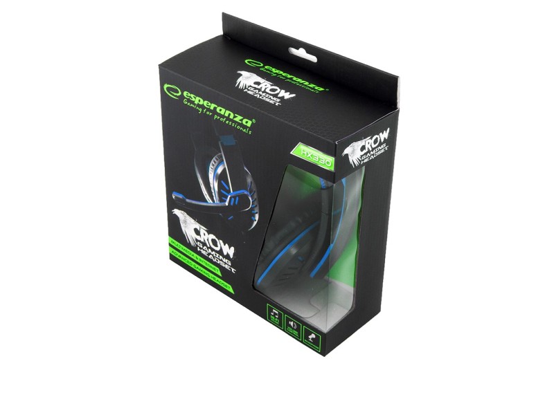 Esperanza EGH330B Head-band Black, Blue EGH330B – Esperanza Слушалки за конзоли