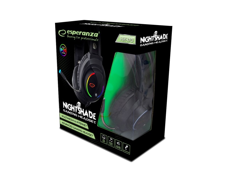 Esperanza EGH470 Headset Head-band Black EGH470 – Esperanza Слушалки за конзоли