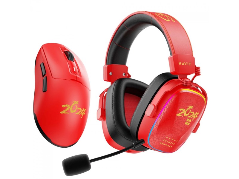 Havit H2039BG (Limited Edition) Happy Chinese New Year - Gaming headphones H2039BG(Limited Edition) – HAVIT Слушалки за конзоли