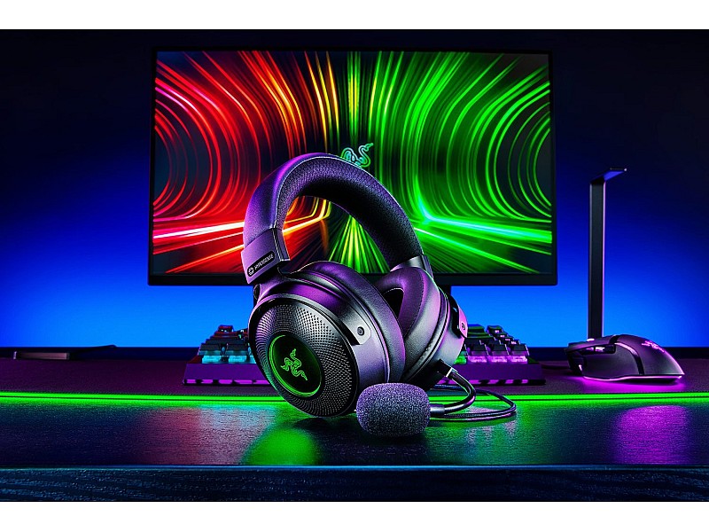 Razer Kraken V3 HyperSense Headset Wired Head-band Gaming USB Type-A Black RZ04-03770100-R3M1 – Razer Слушалки за конзоли
