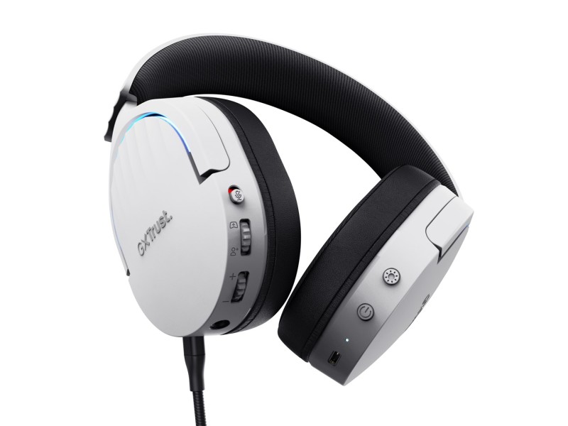 Trust GXT 491W FAYZO Headset Wired & Wireless Head-band Gaming USB Type-C Bluetooth Black, White 25304 – TRUST Слушалки за конзоли