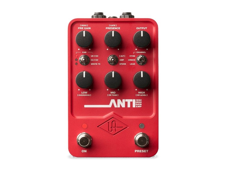 Universal Audio UAFX Anti 1992 High Gain Amplifier - guitar effect UA GPM-ANTI – UNIVERSAL AUDIO Китари