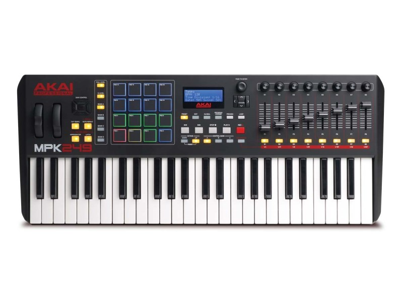AKAI MPK 249 Control keyboard Pad controller MIDI USB RGB Black MPK249 – AKAI Кийборди MIDI