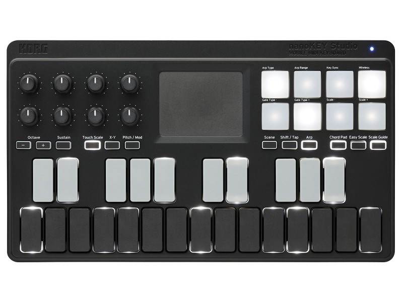 Korg nanoKEY Studio - MIDI USB controller, 25 keys black 100019046000 –  Кийборди MIDI