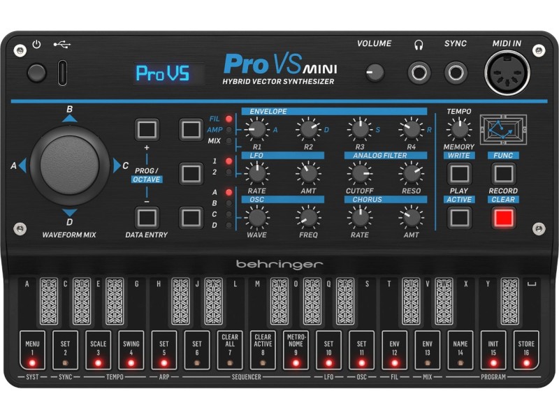 Behringer PRO-VS MINI - hybrid synthesiser THO571632 – Behringer Синтезатори с динамична клавиатура