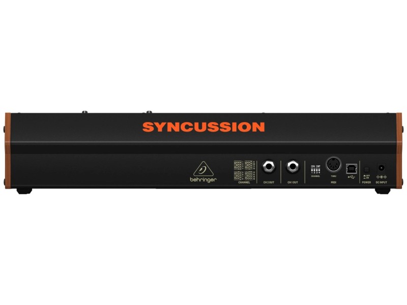 Behringer SYNCUSSION SY-1 - analogue percussion synthesiser 27001060 – Behringer Синтезатори с динамична клавиатура