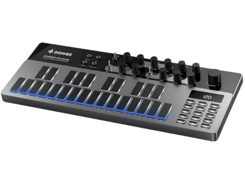 Donner B1 - analogue bass synthesiser DONNER B1 –  Синтезатори с динамична клавиатура