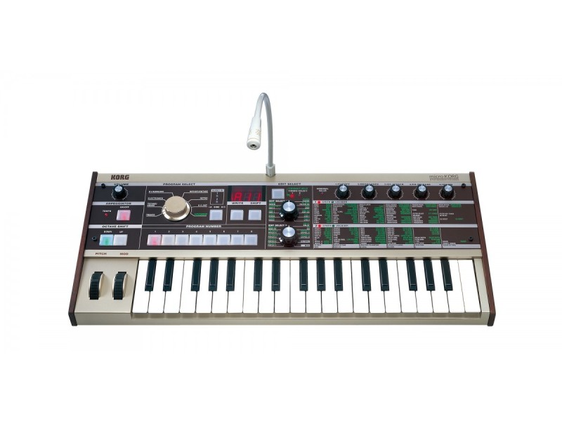 Korg microKORG MK1 - analogue synthesiser with vocoder, grey 100003609000 –  Синтезатори с динамична клавиатура