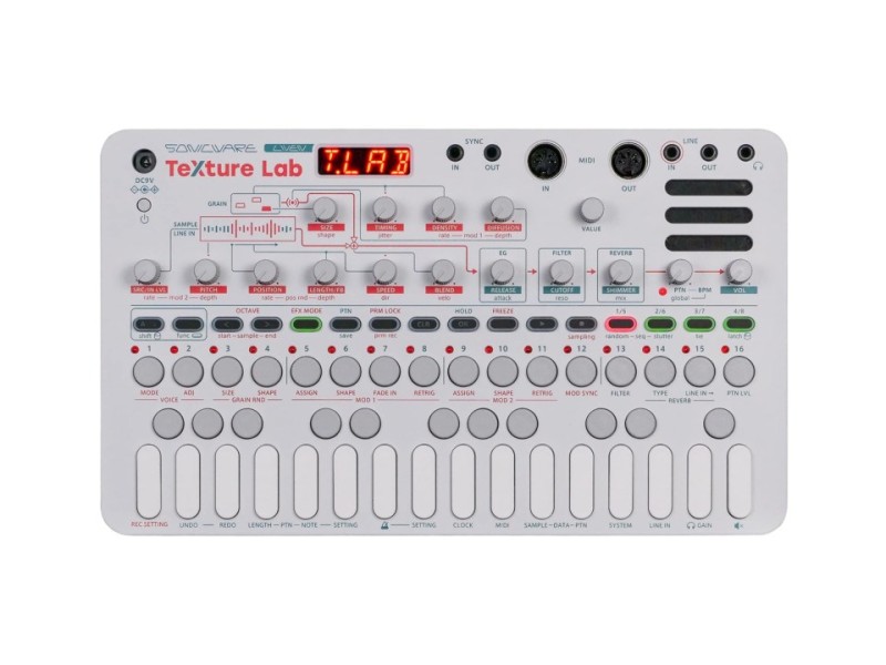 Sonicware LIVEN Texture Lab - granular synthesiser/effector LVN-050 –  Синтезатори с динамична клавиатура